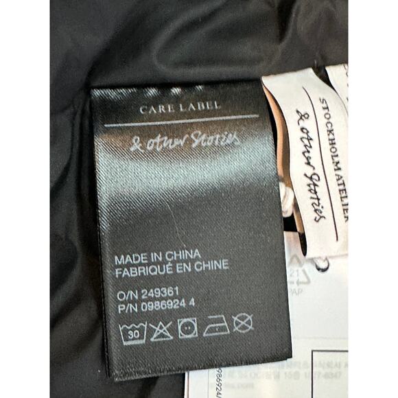 & Other Stories Stockholm Atelier Recycled Down Puffer Jacket – Black – M – NWT - Picture 9 of 12